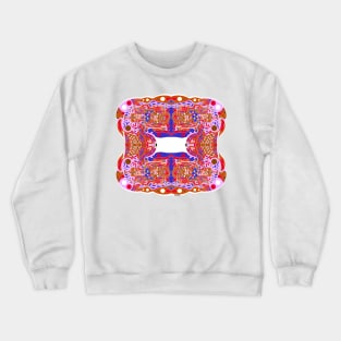 astronaut madness in ecopop travel and living mexican codex Crewneck Sweatshirt